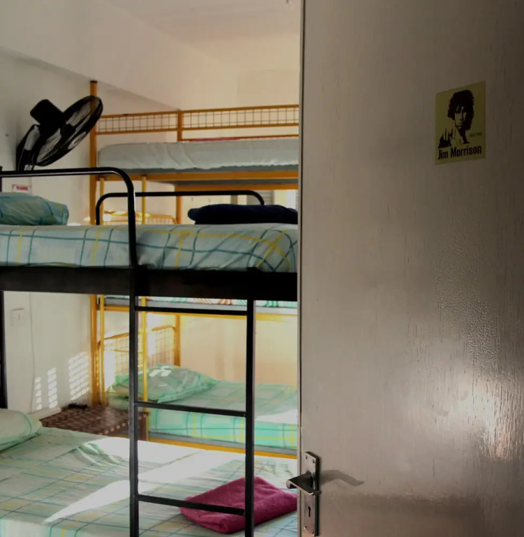 Bed in Dorm with city view