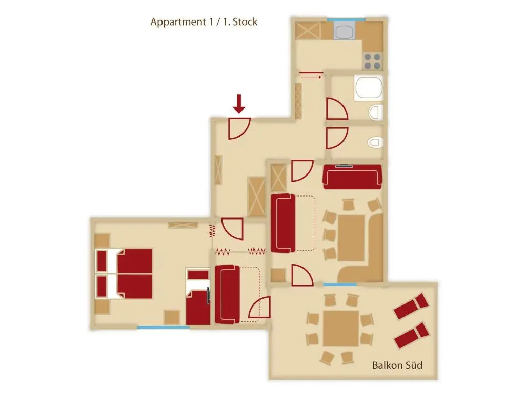 2 Bedrooms Apartment