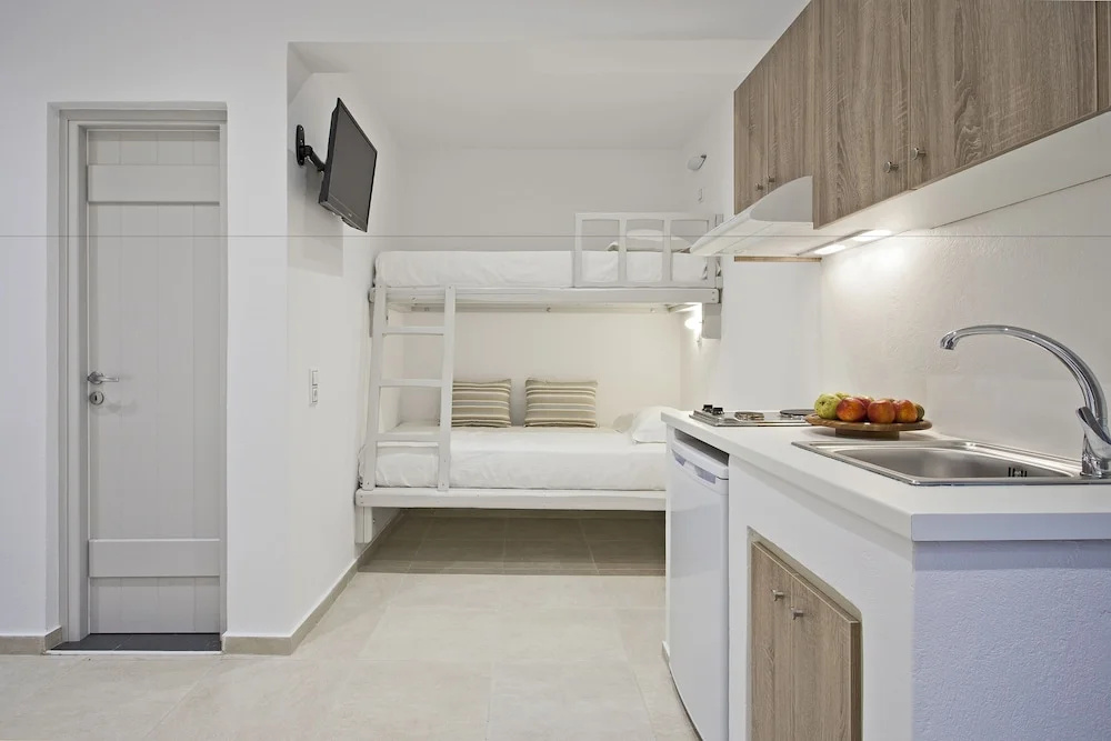 Family Studio with balcony and with sea view