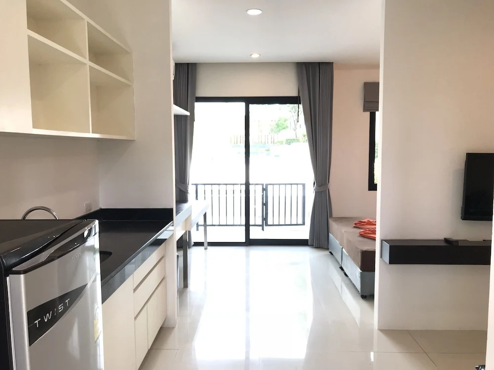 Studio with balcony
