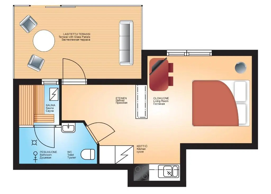 Vuokatin Aateli Studios - Chambres