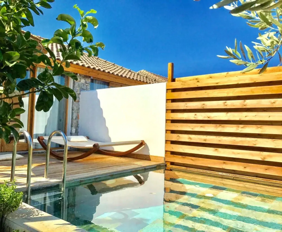 觀景標準雙人房，配備雙人床