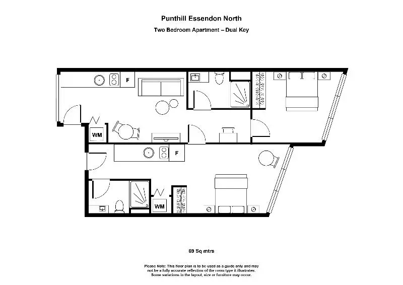 2 Bedrooms Apartment with balcony