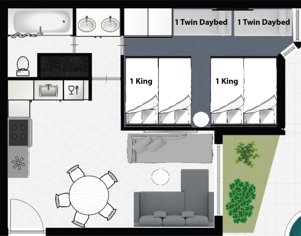 2 room Celebration Disney Poolside SPA-Golf Condo