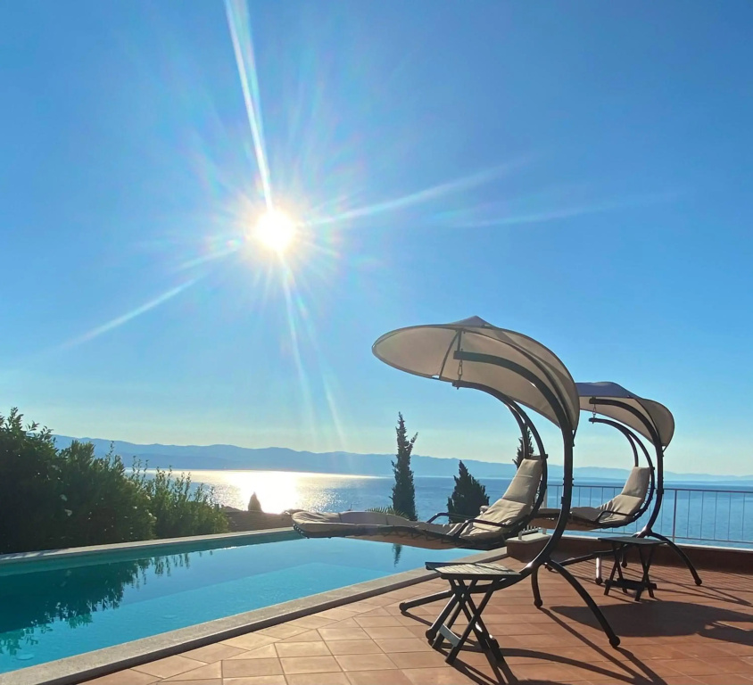 VILLA LOVRAN - heated pool - 5 min walk to the beach - incredible sea view - фото 44