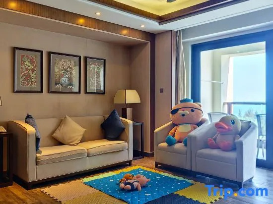 Семейный люкс с 2 комнатами с видом на море в Jinghai Hotel & Resort