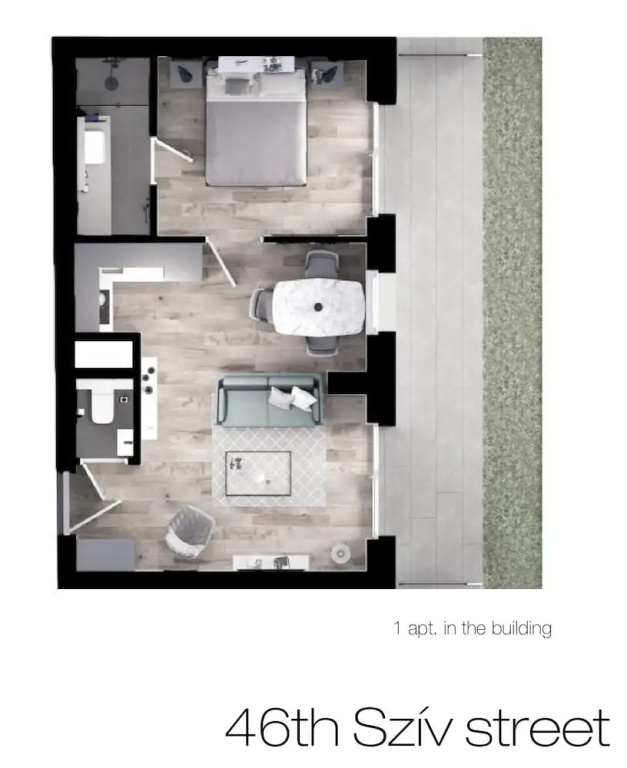 1 Bedroom Superior Apartment with garden view