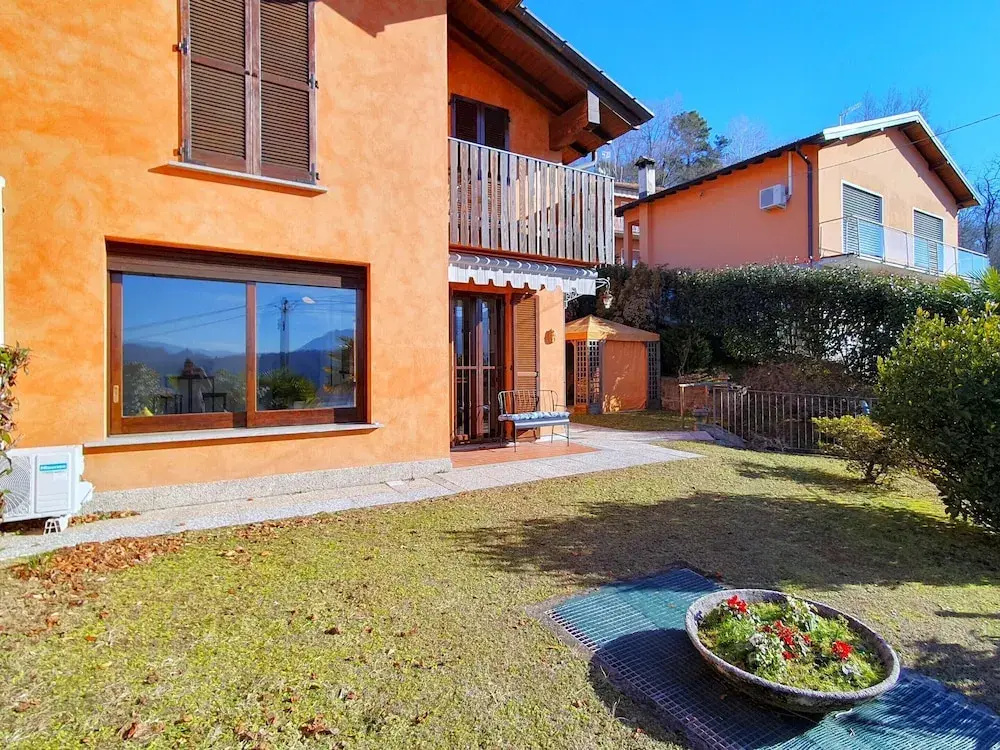 House in Luino With Green Garden and City Views