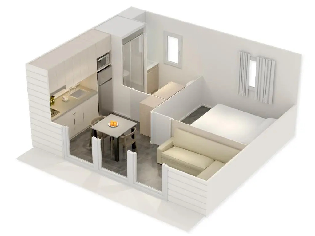 1 Bedroom Bungalow