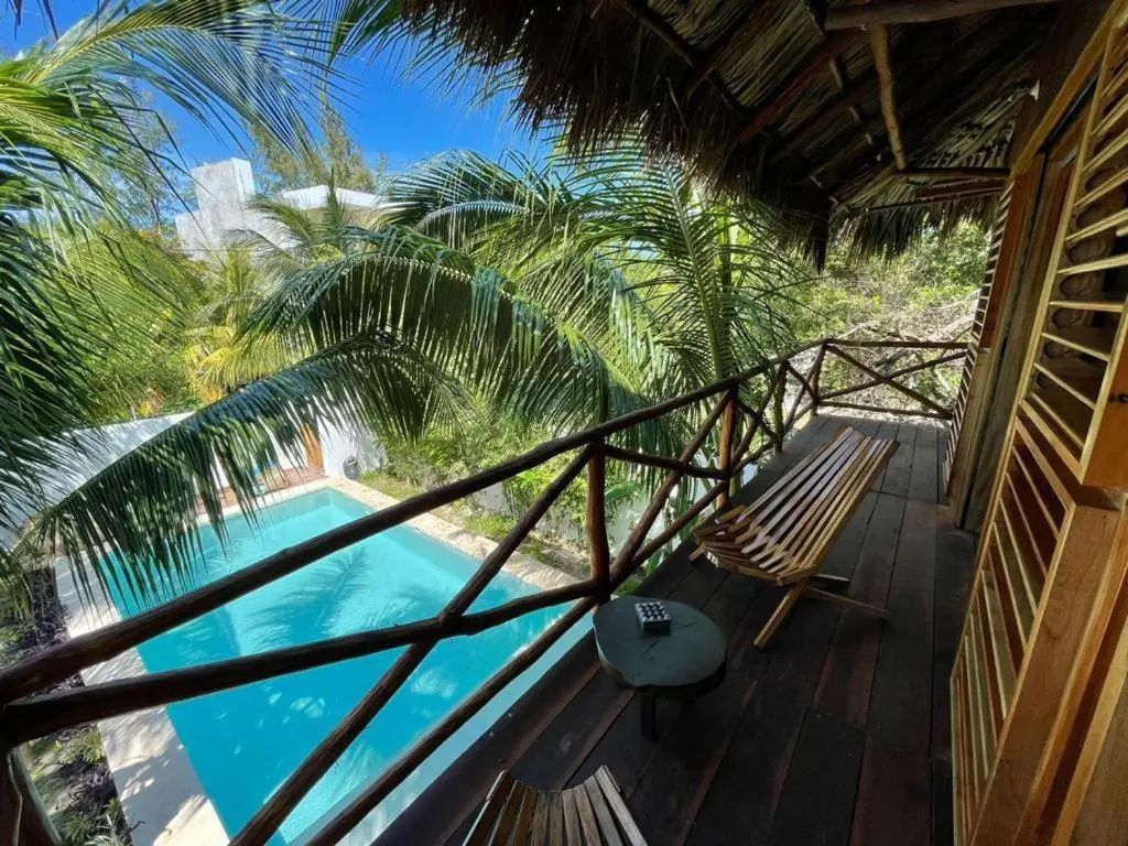 Standard Double room with pool view (full double bed)