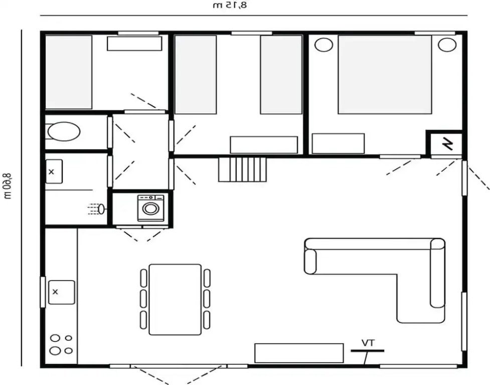 Renovated Bungalow With Garden for Families