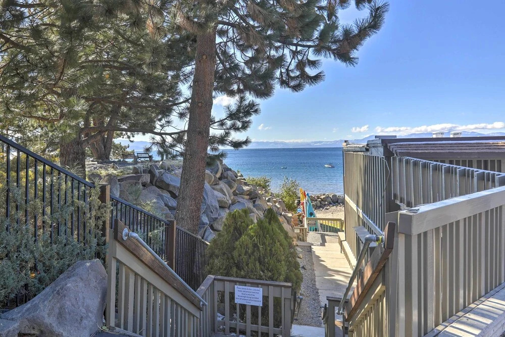 Beachfront Tahoe Vista Condo w/ Fireplace!