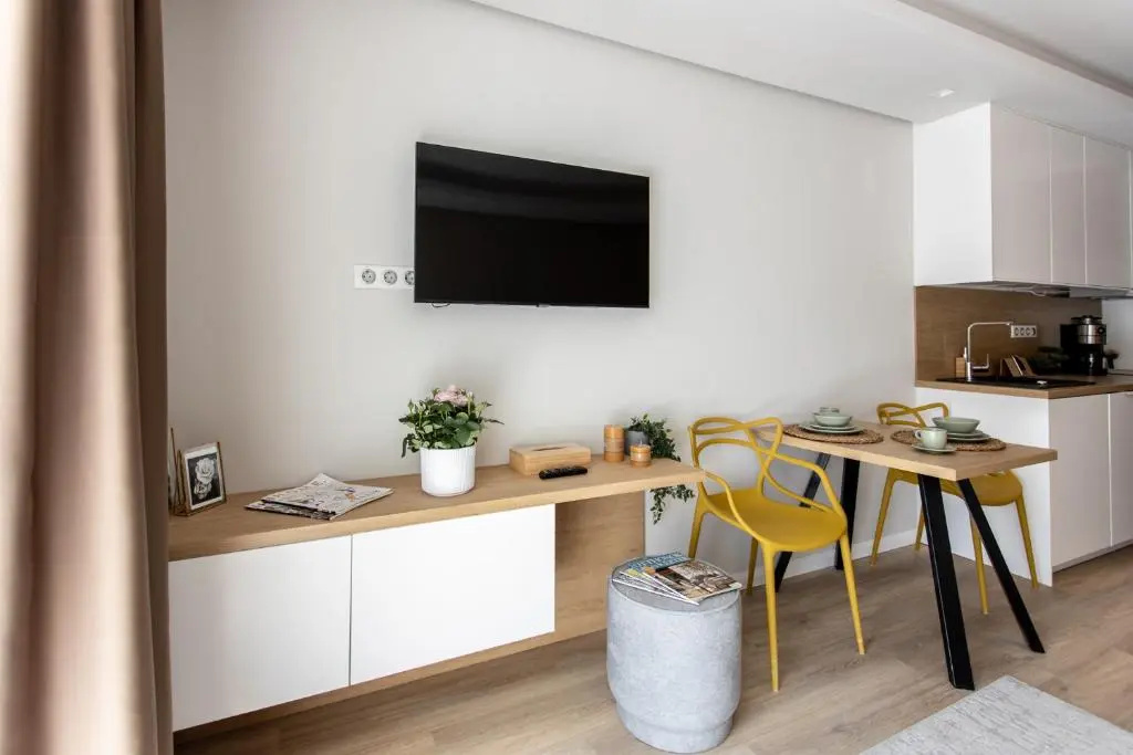 Studio with balcony