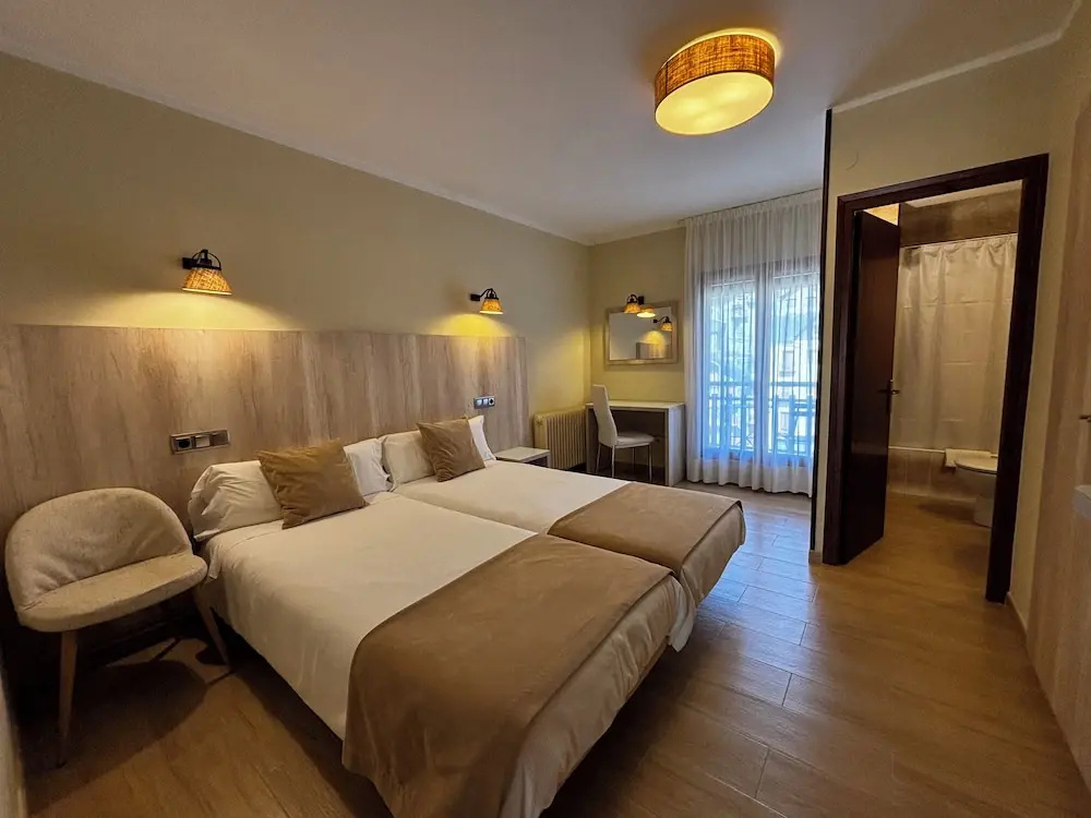Standard Double room with balcony and with river view (twin beds)