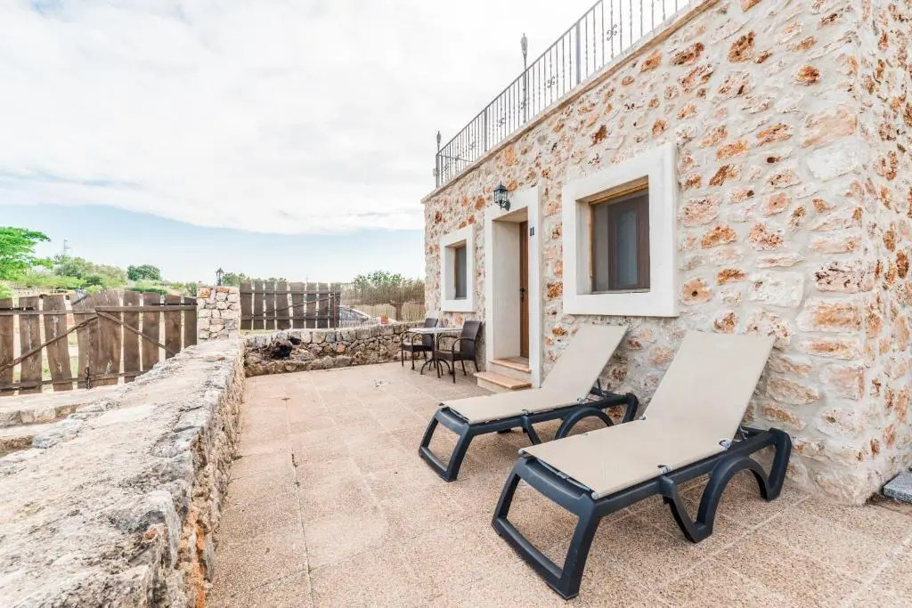 Studio with pool view