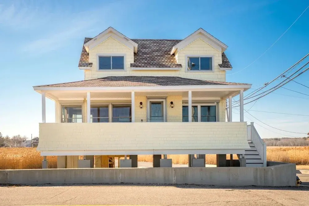 Oceanfront Front Porch Back Deck Kitchen