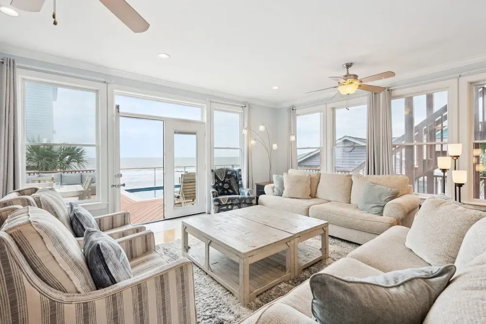 Oceanfront w Pool Panoramic Deck Views 5bdr Folly Ocean Breeze by Avantstay