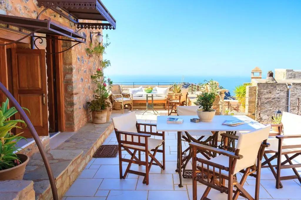 3 bedrooms house with sea view furnished terrace and wifi at Anatoli