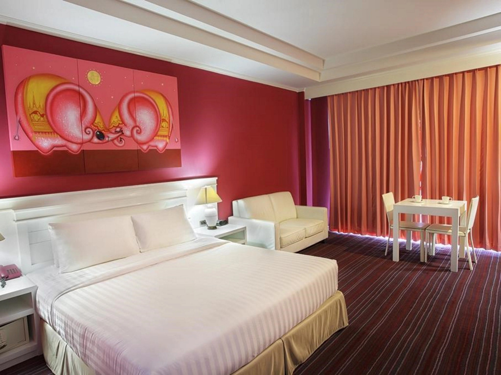 豪華雙人房，配有雙人床