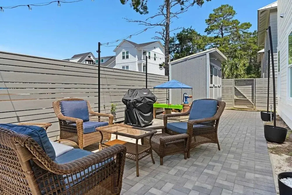 Walk to Inlet Beach Family Retreat w/ Bikes, Patio + Pet Friendly