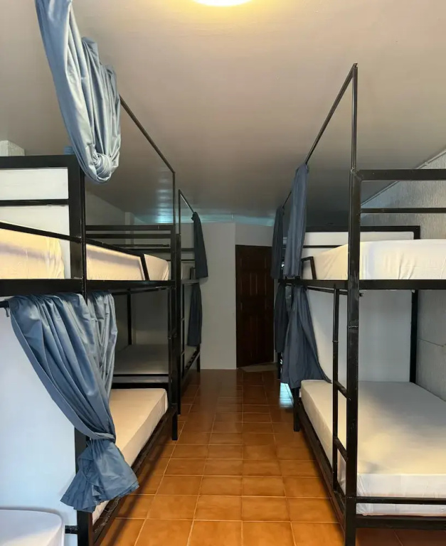 Bed in Dorm with balcony