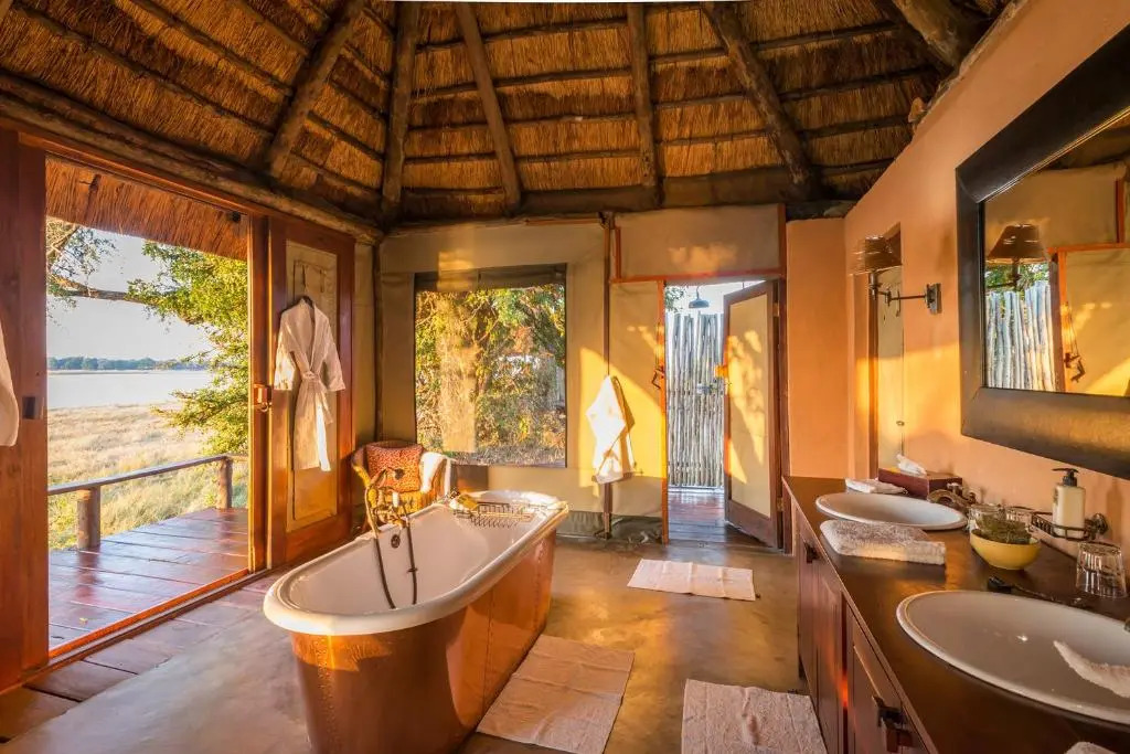 總統雙人套房,附河景雙人床