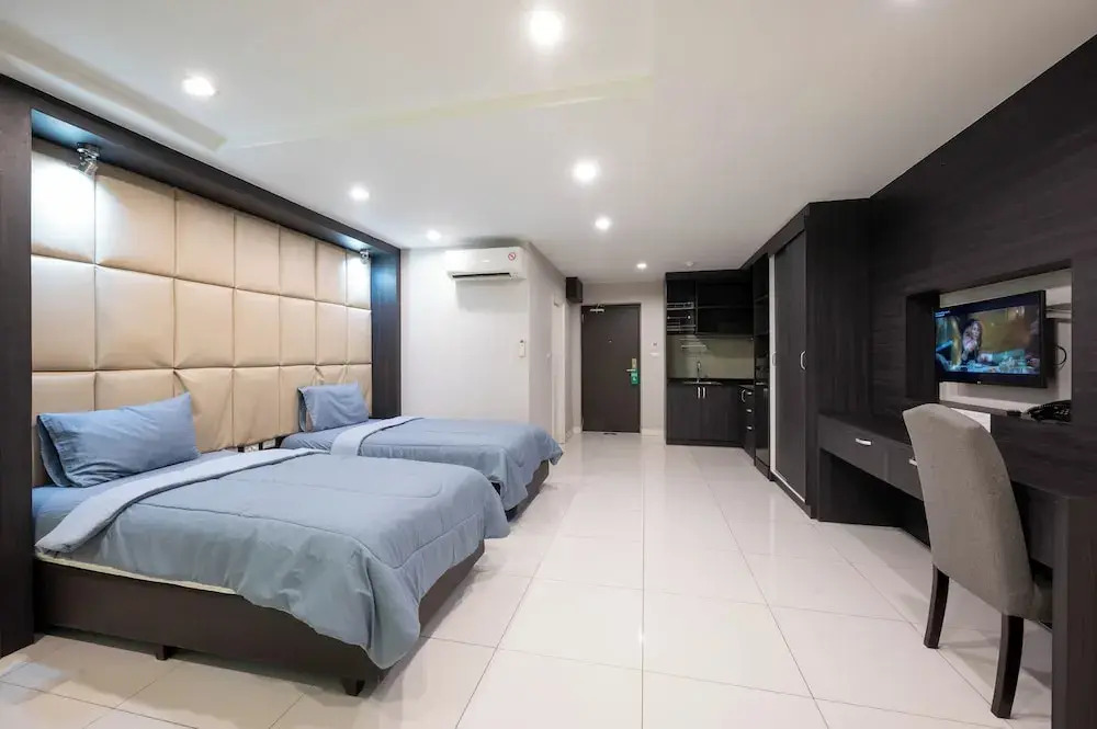 Двухместная студия 2 отдельные кровати в Апарт-отель New Nordic Atrium by Apartwell