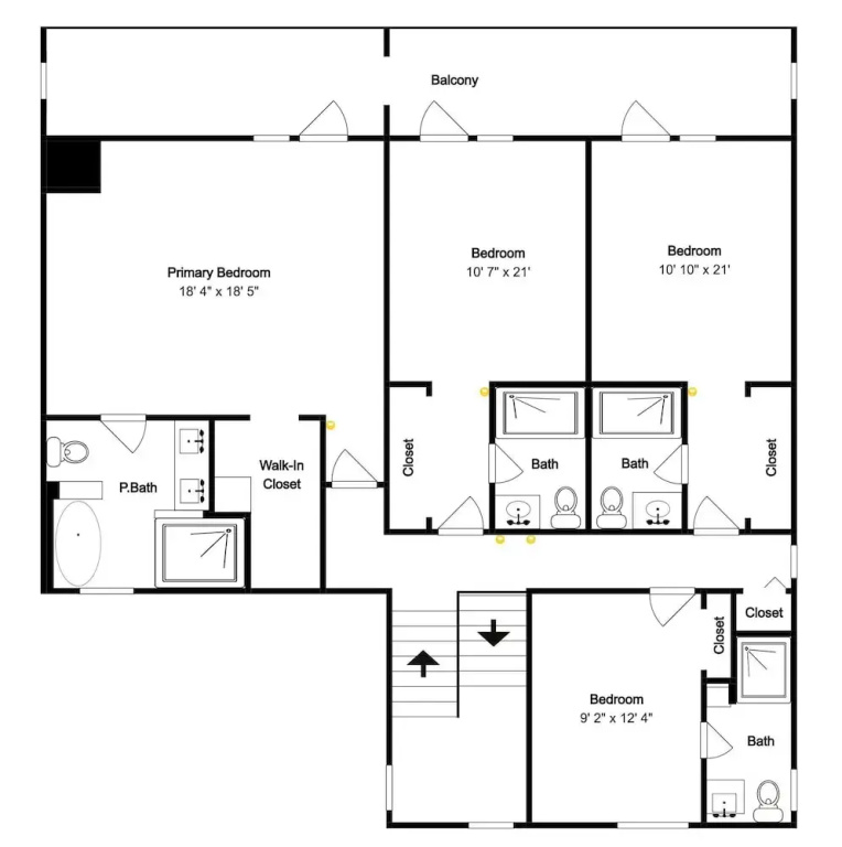 6 Bedrooms Cottage with balcony