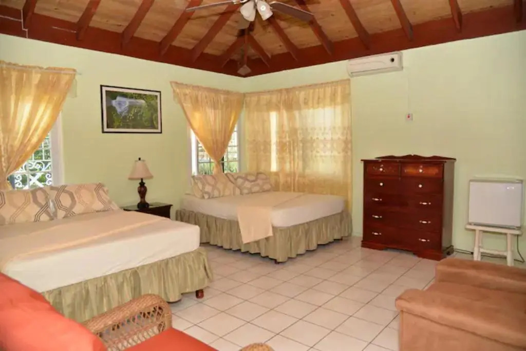 觀景標準雙人房，配有雙人床