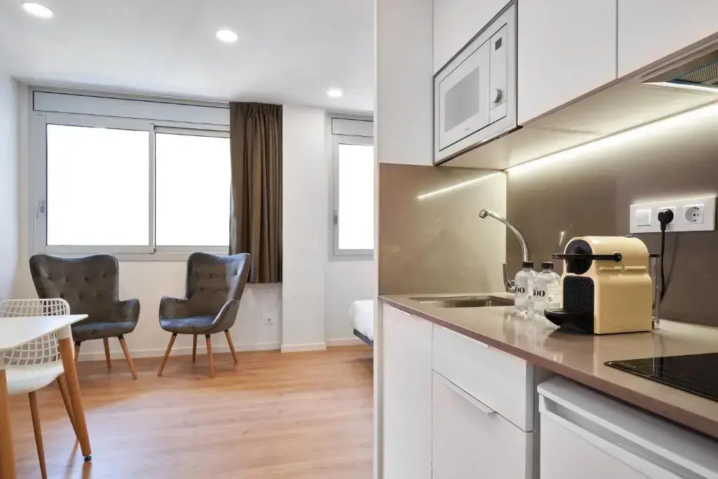 Aparthotel Augusta Barcelona - Chambres