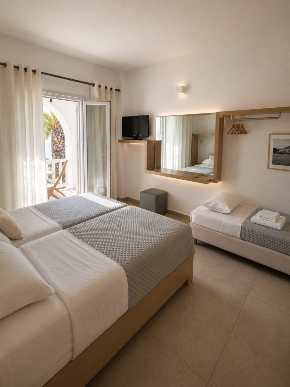 Standard Triple room with sea view