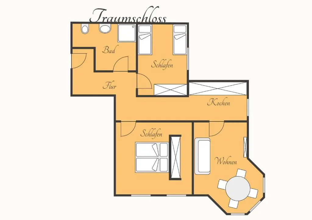 2 Bedrooms Apartment