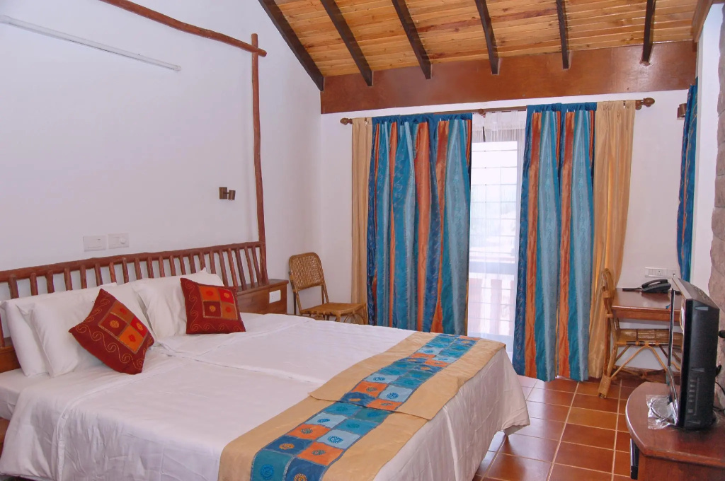 Cottage with land view