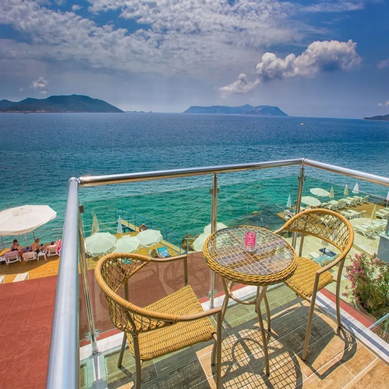 Standard Double room with balcony and with sea view (full double bed)