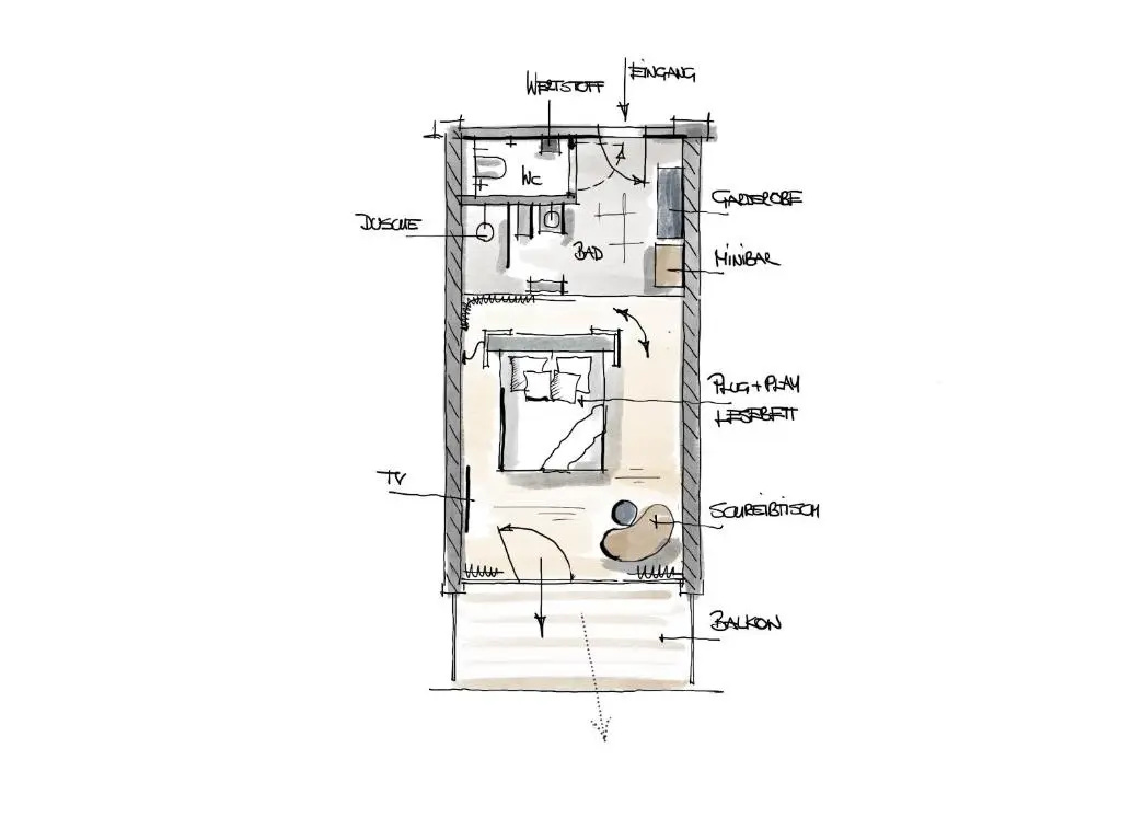 Suite with balcony