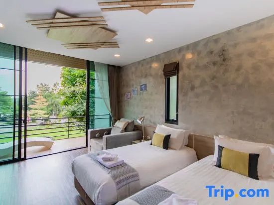Double Apartment with garden view (twin beds)