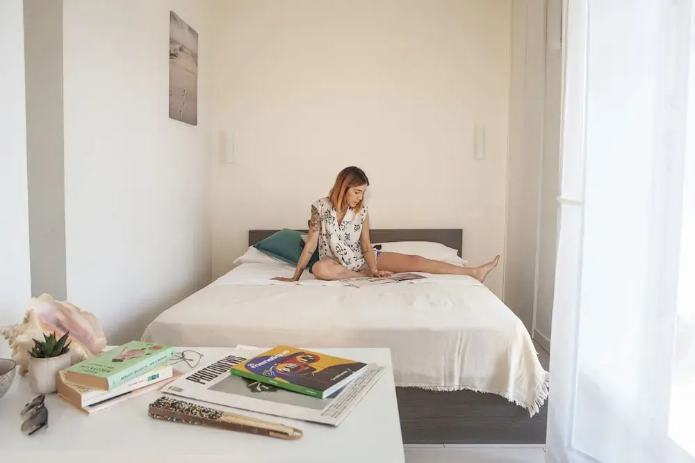 Двухместная студия Deluxe с балконом двуспальная кровать в Residence Sunrise Cesenatico