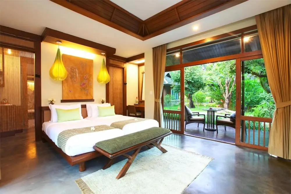 Двухместная вилла Deluxe двуспальная кровать в Sibsan Resort & Spa Maeteang
