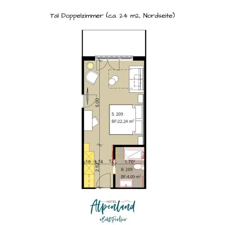 Hotel Alpenland - Chambres