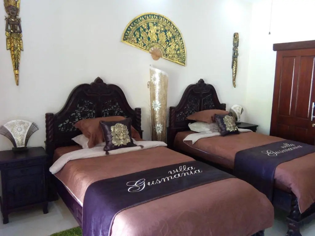 標準雙人房，泳池景觀，雙人床