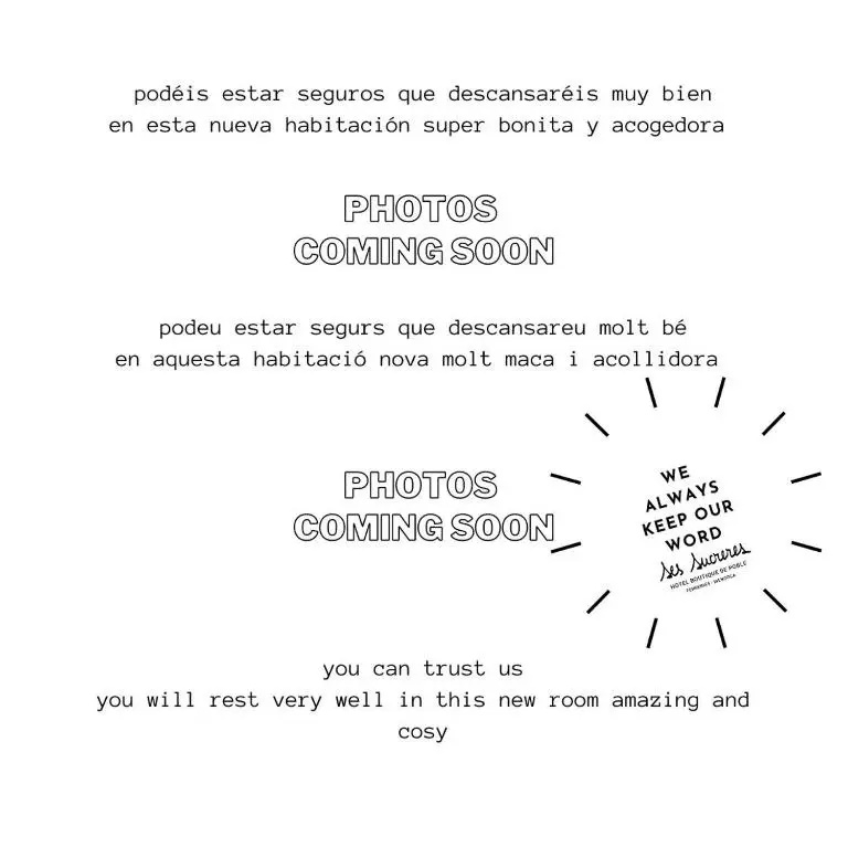Hotel Ses Sucreres - Chambres