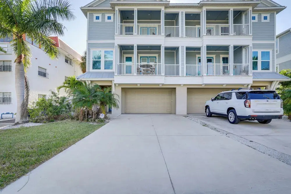 Steps to Shore: Modern Redington Beach Townhome