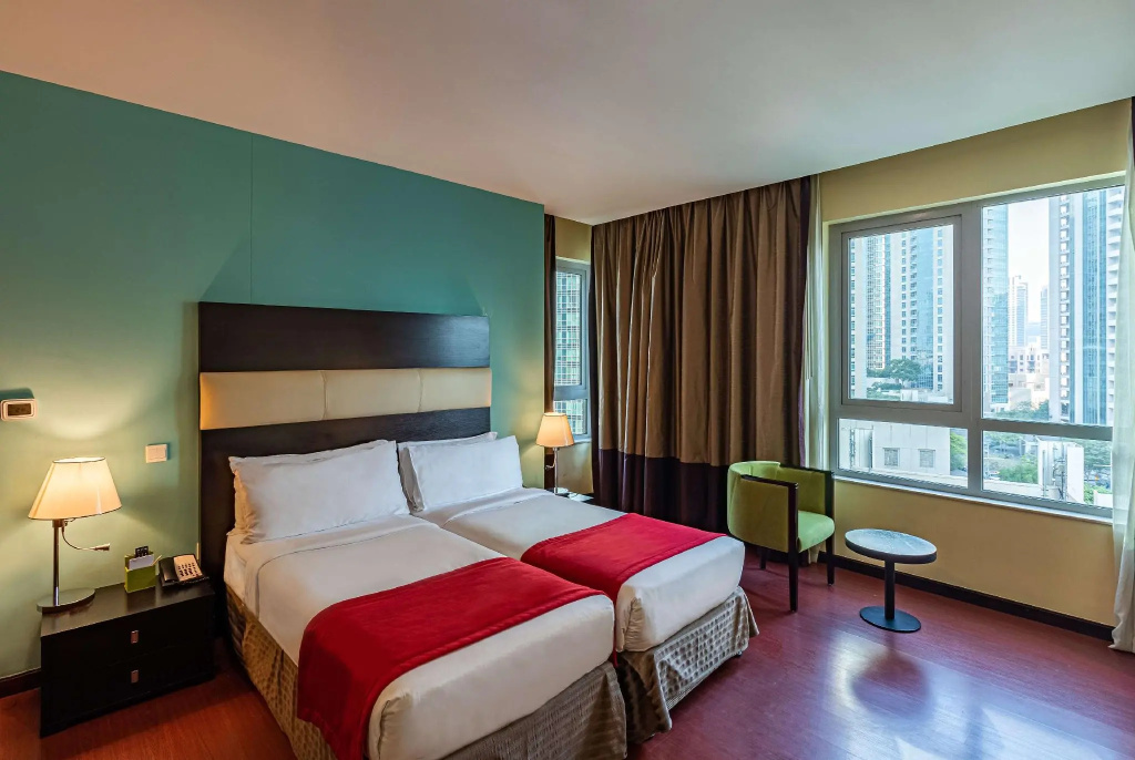 1 Bedroom Premium Double Apartment with Downtown view (twin beds)