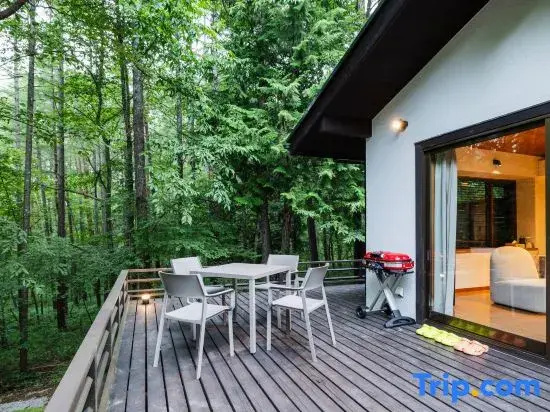 COCO VILLA Yatsugatake — Sauna, BBQ & fireplace, outdoor retreat with forest bathing and patio golf