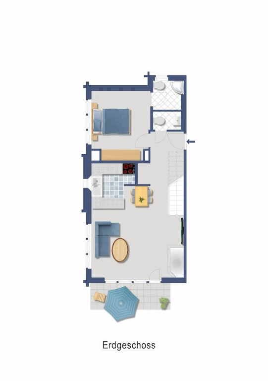 3 Bedrooms Basement Apartment with balcony
