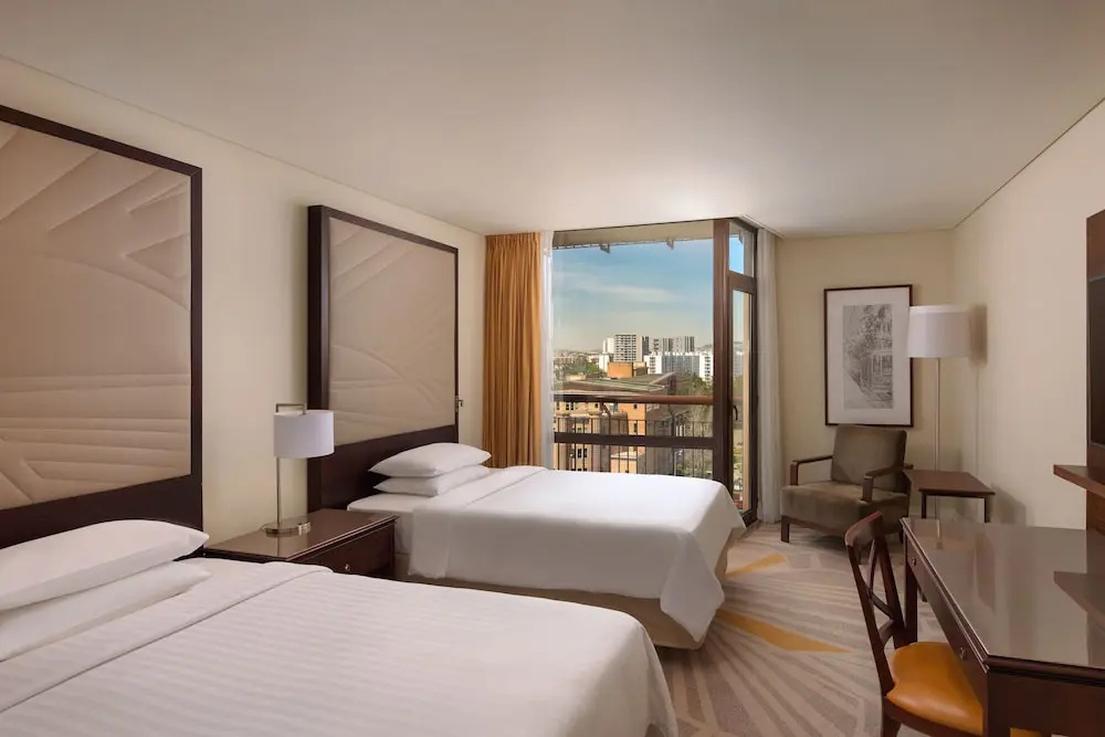 Comfort Double room with balcony and with pool view (twin beds)