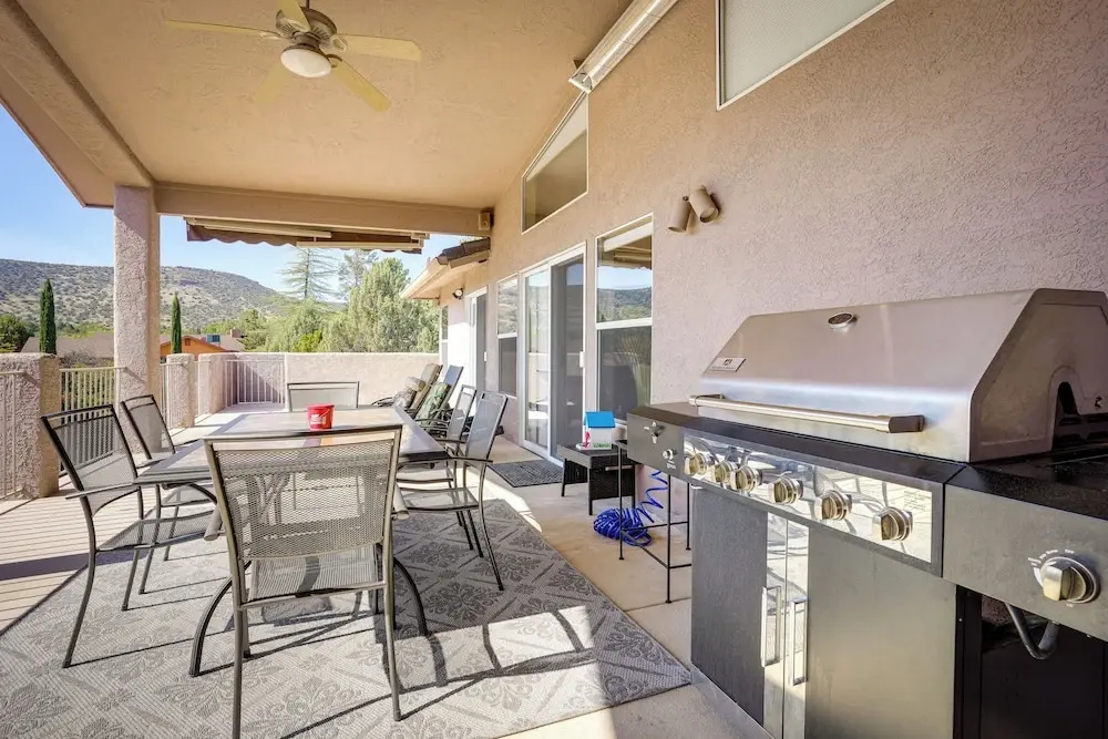 Covered Deck & Red Rock Views: Home in Sedona