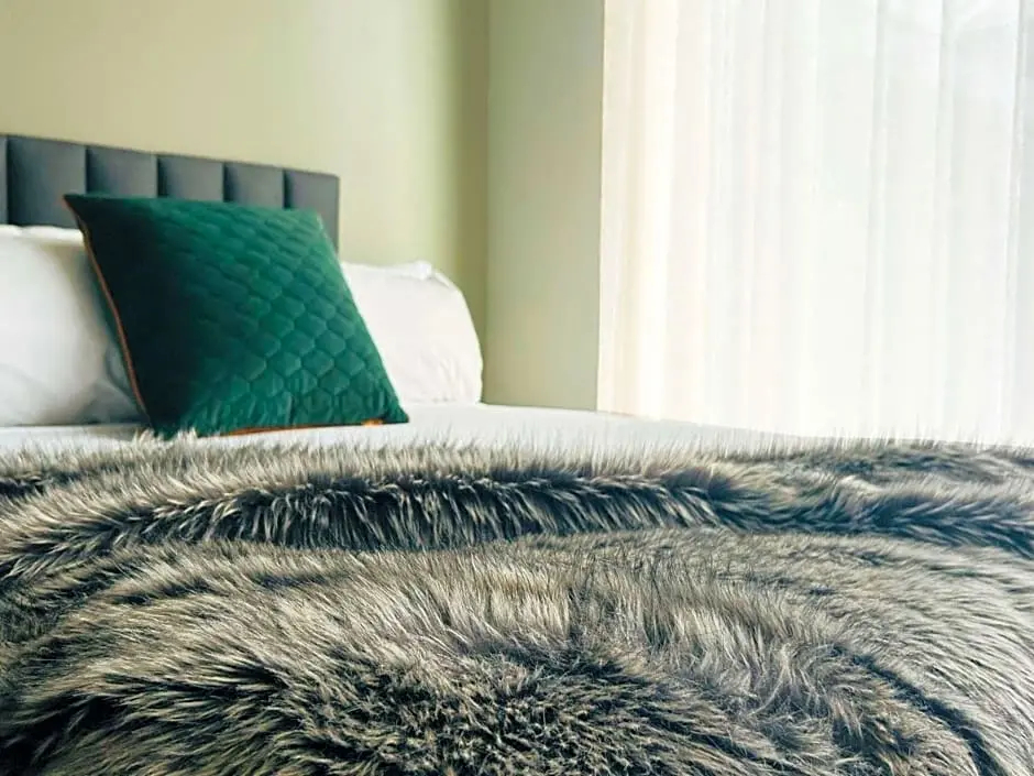 豪華四人房，設有露台及雙人床