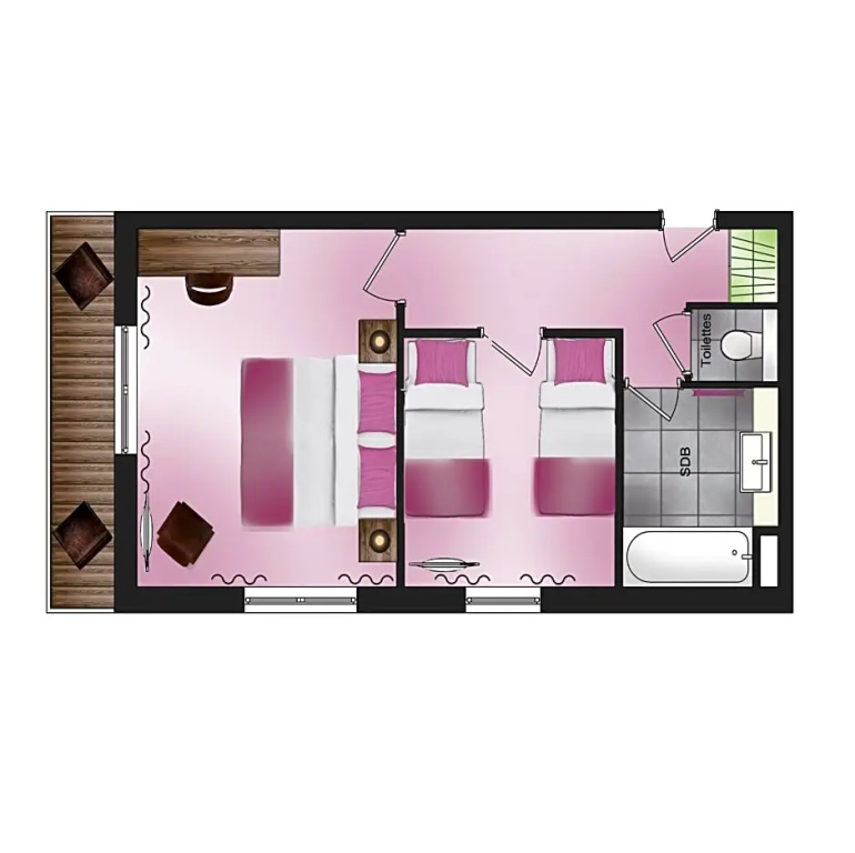 Hôtel Les Grillons - Chambres
