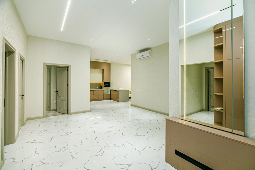 Апартаменты Deluxe с балконом и с красивым видом из окна в Апартаменты Luxury White in Nizami Street